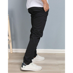 Calça Reta Masculina em Sarja [Kit 4 Unidades]