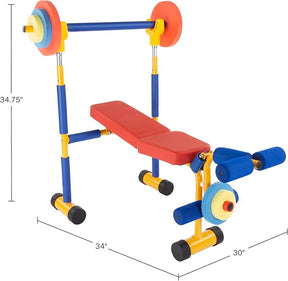 Kit Brinquedos De Academia Para Crianças- Esteira - Bicicleta - Barra - Kit Completo Para Muita Diversão
