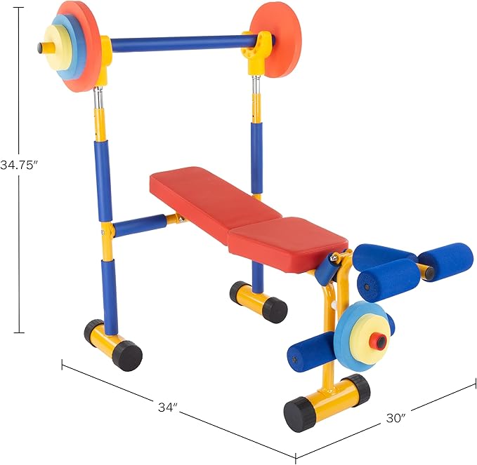 Kit Brinquedos De Academia Para Crianças- Esteira - Bicicleta - Barra - Kit Completo Para Muita Diversão
