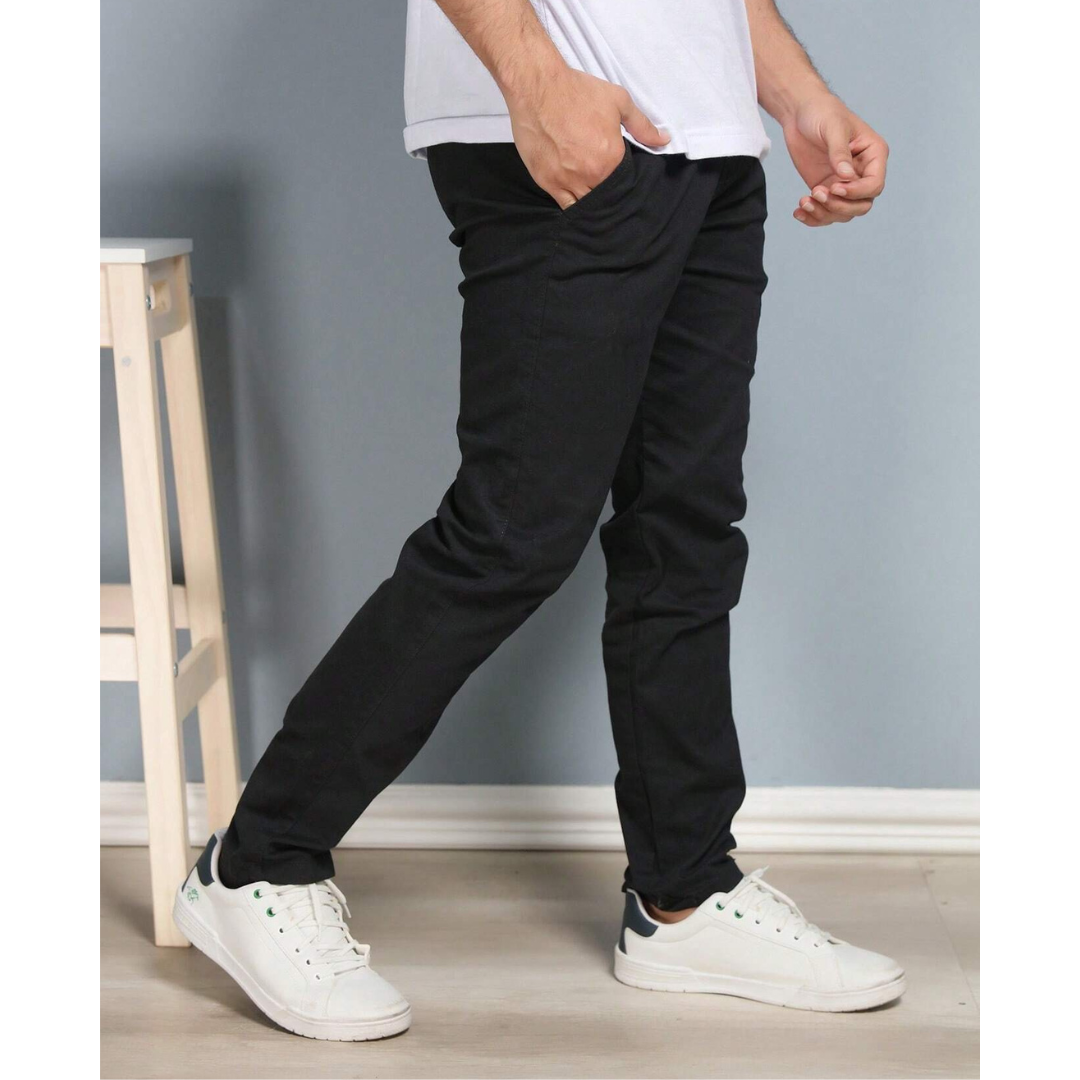 Calça Reta Masculina em Sarja [Kit 4 Unidades]
