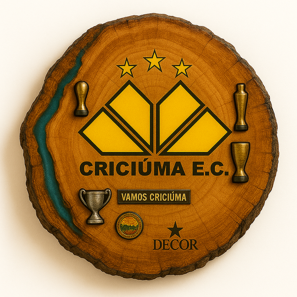 Tábua Rústica do Criciúma + Kit Churrasqueiro