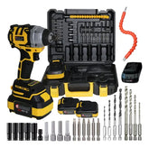 Parafusadeira De Impacto 48v Profissional Nk-30029 Maleta 35 Peças