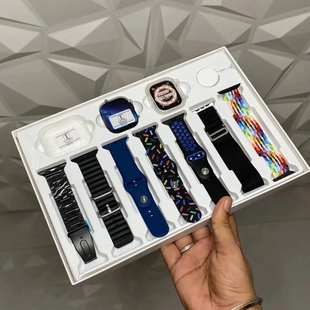 Smartwatch 4G LITE | Aprova d'água - 7 Pulseiras + Fone - NFC